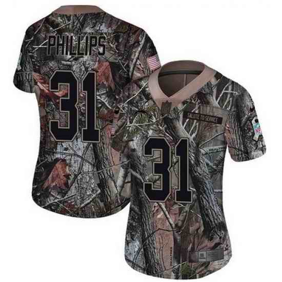 Nike Chargers 31 Adrian Phillips Camo Womens Stitched NFL Limited Rush Realtree Jersey
